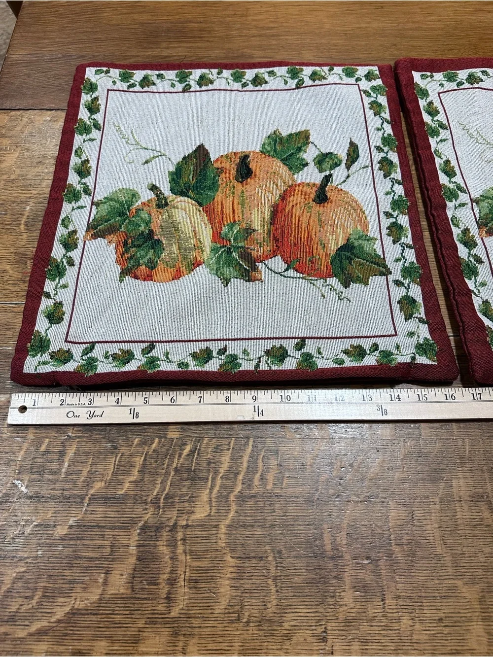Autumn Pumpkin Square pillow covers set of 2 pillows not included